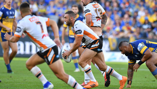 Big loss: Robbie Farah was forced from the field in the first 10 minutes against Parramatta.