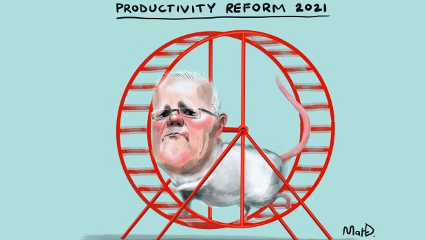 Scott Morrison seems to be going nowhere on productivity reform despite his claims to the contrary.