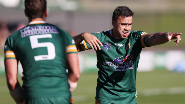 Shoe in: Matthew Ikuvalu training with the Wyong Roos.