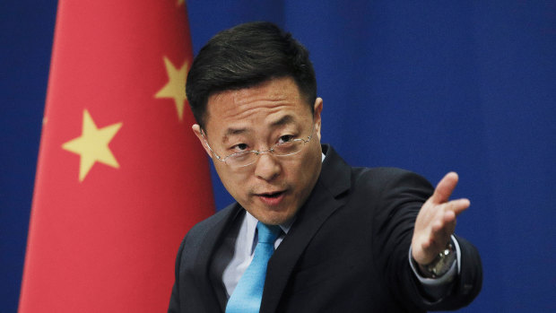 Chinese Foreign Ministry spokesman Zhao Lijian.