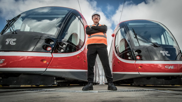 Former Canberra maths teacher Anthony Reid has made a career change and is now a  trainee light rail driver. 