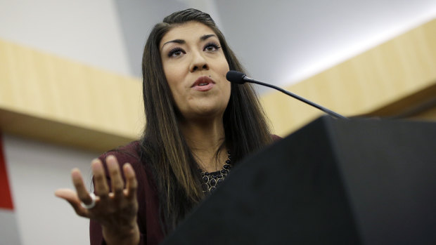 Lucy Flores was one of two women to make allegations of unwanted touching by Biden.