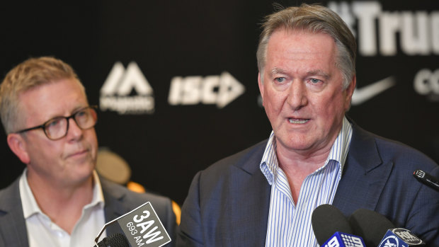Executive decision: Recently retired Swans chief executive Andrew Ireland, right, is one of four new SA board members.