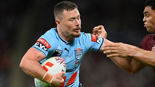 Damien Cook filled in in the centres for NSW.