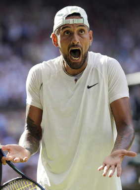 Kyrgios wears his heart on his sleeve.