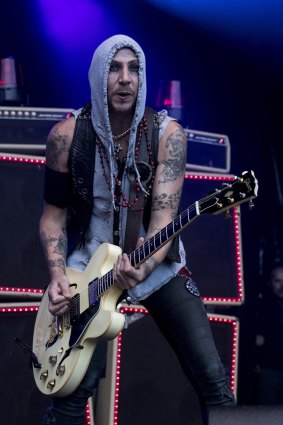 Dregen, on stage this year with Backyard Babies.