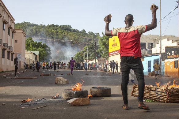 Protesters took to the streets of Bamako in June to demand the President's resignation.