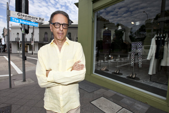 Theo Onisforou outside The Intersection shopping precinct in Paddington.