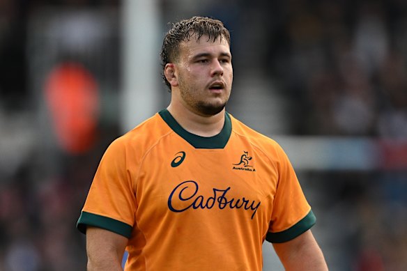Massimo De Lutiis playing for Australia A against England in London in 2024.