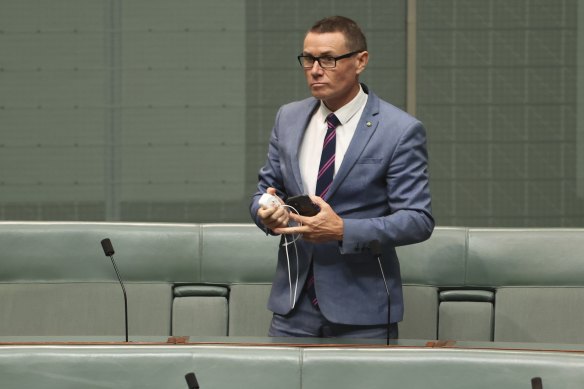 Coalition MP Andrew Laming hit out at his critics, accusing them of fabricating complaints.