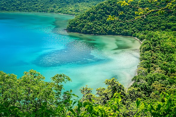 Moyo Satonda is north of the Indonesian island of Sumbawa.