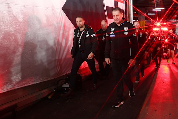 Ross Lyon and his Saints could miss the finals for the third year in a row.