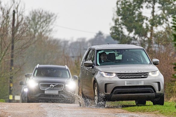 Police arrive at Wood Farm.