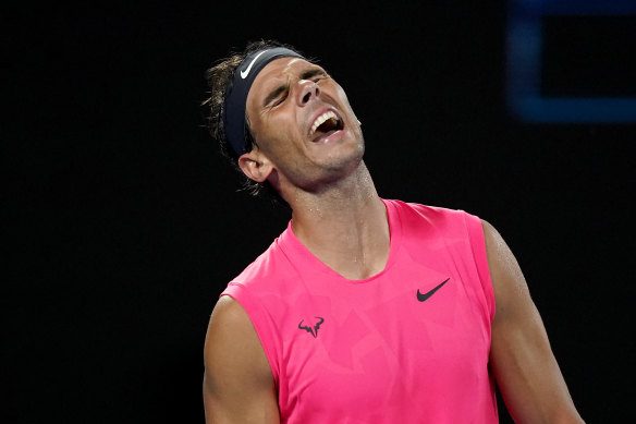 Rafael Nadal had a feisty confrontation with the chair umpire during the match.