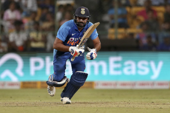 Run machine: India's Rohit Sharma.
