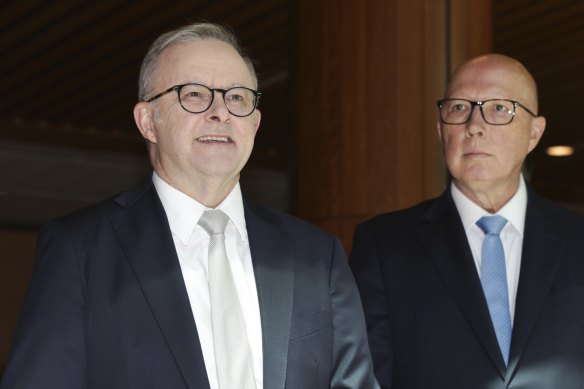 Prime Minister Anthony Albanese and Opposition Leader Peter Dutton.