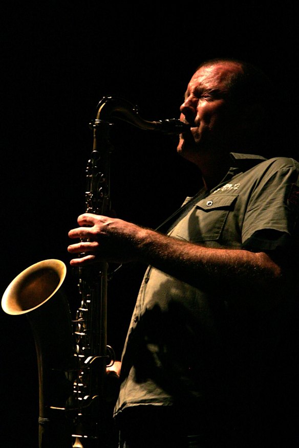 Saxophonist Jamie Oehlers.