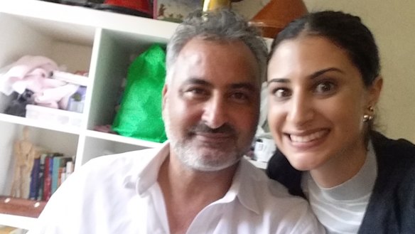 Mr Hamouda with his Australian born daughter,  Lamisse, 28.