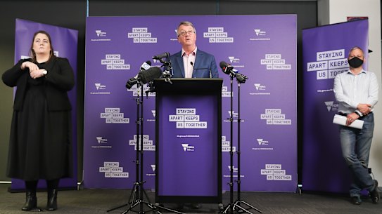 Martin Foley began his partnership with Chief Health Officer Brett Sutton.