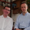Irithmics founders Grant Fuller and Balázs Boros, who say 14 per cent of the ASX-100 is exposed to their technology.  