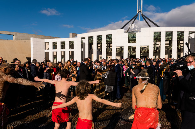 A Welcome to Country ceremony and performances open the 47th Parliament in Canberra.