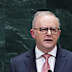 Anthony Albanese addresses the UN.
