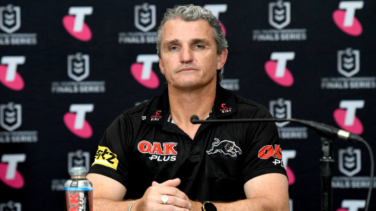 The change in approach was a likely result after his run-in with Wayne Bennett in the lead up to the side’s semi-final clash against the Rabbitohs. 