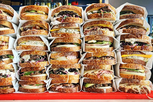 Brisket sandwiches and Philly cheesesteaks from On a Roll.