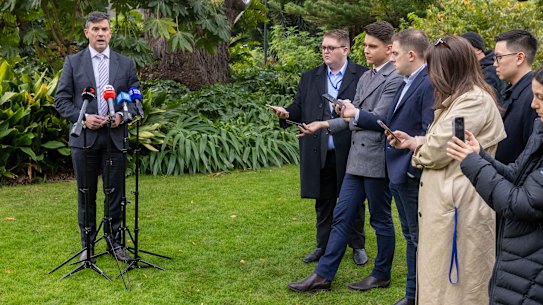 Opposition Leader Brad Battin on Friday.