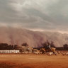 Huge 'wall of dust' sweeps across western NSW