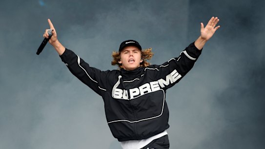 The Kid LAROI performing in England in August, 2021.