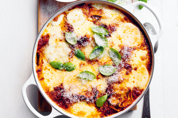 Enjoy the flavours of lasagne in less than half the time it usually takes.
