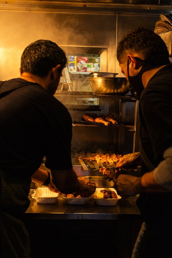 Lamb, chicken and adana shish. 