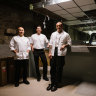 Benny Lam, David Flynn and Maui Manu inside Central, which will open in October.