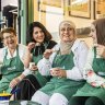 Georgette Taouk, Najwa Tajjour, Amal Elhani and Randa Fardos at Smeed, the new Lebanese cafe in Belmore.
