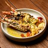 North Queensland tropical painted lobster at Tillerman.