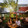 The Copacabana Club, a beer garden in the shadow of the Gabba