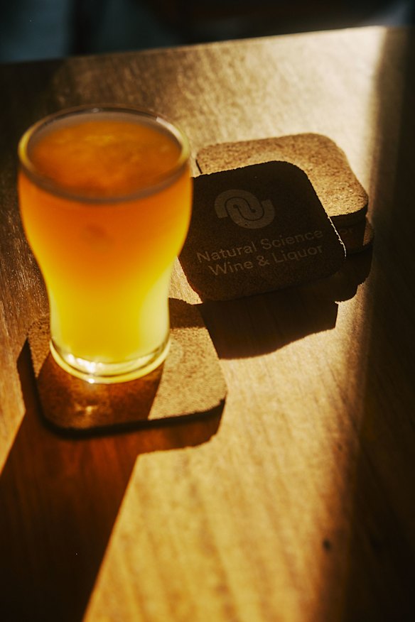Grab a beer from one of four taps.