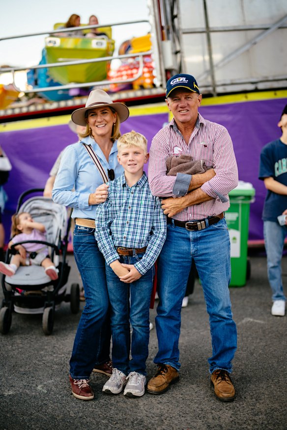 Natalie, Alexander and Ross Olive are visiting from Rockhampton.