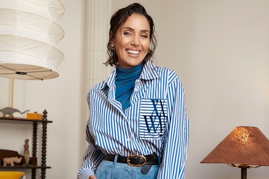 Viktoria & Woods shirt, top and 
trousers. Dissh belt. Chanel earrings from Hawkeye Vintage.