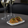 Sardine Dining’s duckfish tartare on wonton crisps.