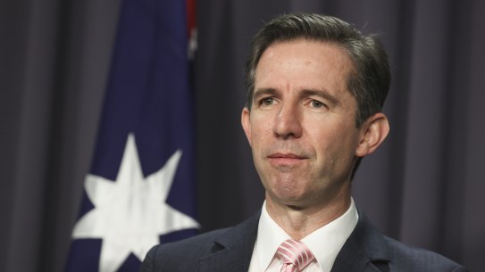Finance Minister Simon Birmingham.