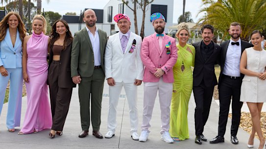 Block contestants (left to right): Maddy, Charlotte, Courtney, Grant, Ricky, Haydn, Kylie, Brad, Kristian and Mimi. 