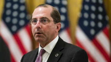 US Health Secretary Alex Azar. 