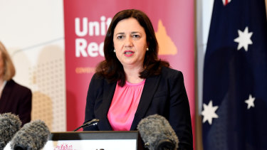 Queensland Premier Annastacia Palaszczuk opened borders to every state except Victoria.