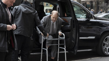 Harvey Weinstein is required to wear an electronic-tracking device.