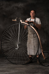 Dan Bolwell - known as Penny Farthing Dan - will show crowds how the old bikes are made.