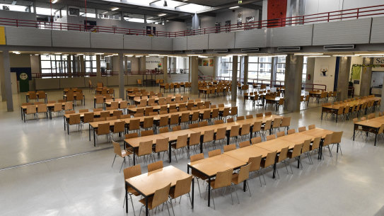 A school Berger Feld stands abandoned in Gelsenkirchen, Germany.