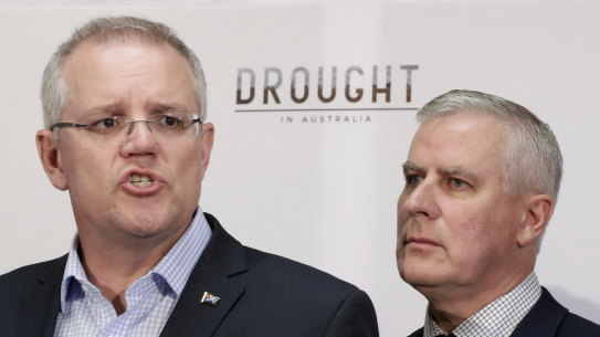 Prime Minister Scott Morrison and Deputy Prime Minister Michael McCormack on Friday. 