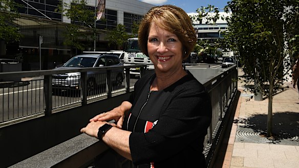 NSW Labor candidate for Penrith, Karen McKeown, on the streets of Penrith.